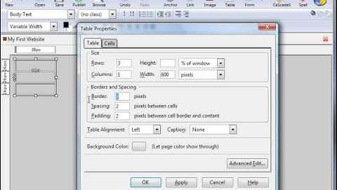 Kompozer: Controlling Your Website Layout 2-9