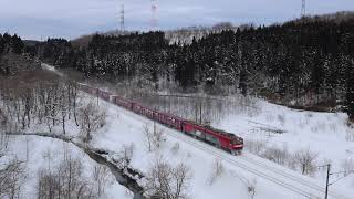 青い森鉄道 EH500形3052レ 千曳～乙供 2019年1月26日