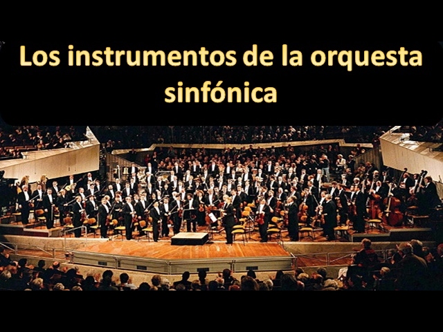 Los instrumentos de una orquesta