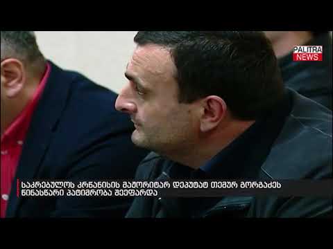 საკრებულოს კრწანისის მაჟორიტარ დეპუტატ თემურ გორგაძეს წინასწარი პატიმრობა შეეფარდა