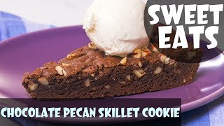 Giant chocolate pecan skillet cookie ...