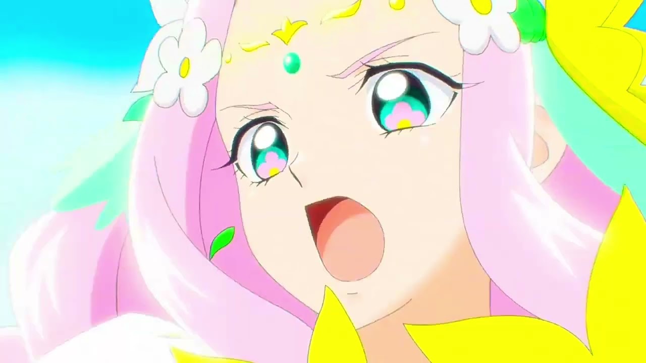 (1080p) Emerald Recarnation (Cure Felice attack)-Ost Mirai Days