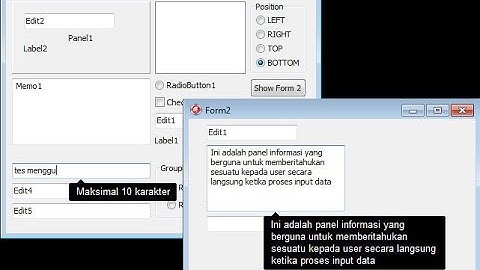 Make your Delphi & Lazarus application more interactive
