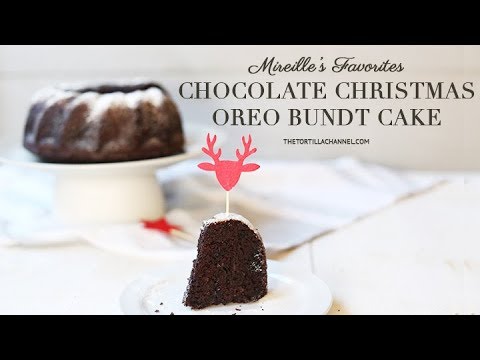 Chocolate Christmas Oreo Bundt Cake Recipe