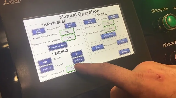 Overview of HAMMERHEAD Pinch Roller Traveling Head Press User Controls