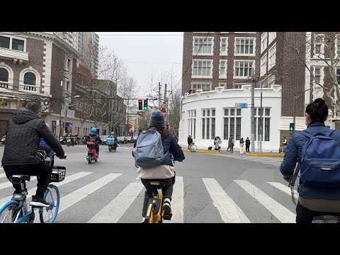 Shanghai, الصين | شارع Villa residence | جولة قيادة POV 4K