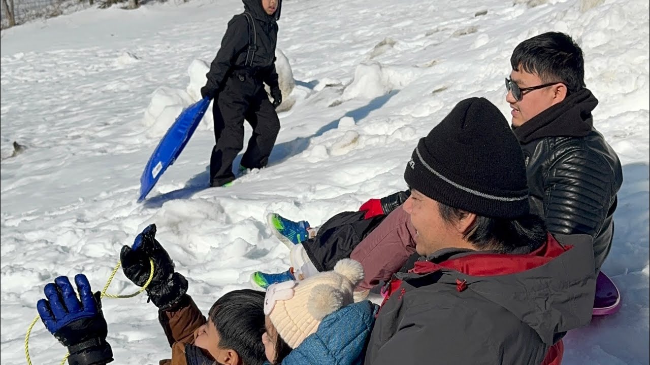 នាំក្មេងៗទៅលេងទឹកកក ខែត្រជាក់នៅអាមេរិក មិនដឹងទៅណាទេ #កូនខ្មែរនៅអាមេរិច   #foryou  #khmerinusa ​