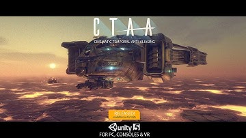 CTAA Cinematic Temporal Anti-Aliasing Evaluation Demo DROPSHIP HOVER for Unity