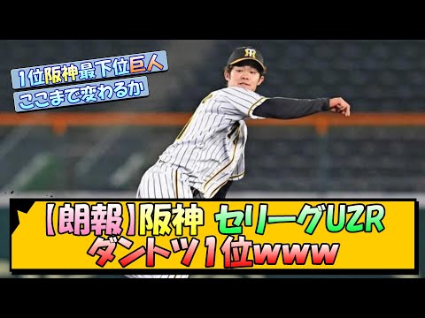 【朗報】阪神、セリーグUZRダントツ1位ｗｗｗ【なんJ 反応 まとめ】【プロ野球ニュース】