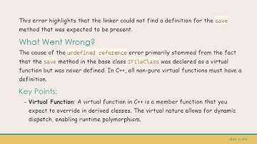 Resolving the undefined reference Error in C+ + : Understanding Virtual Functions and Templates