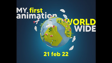 low poly world animation - Blender 3 eevee Render