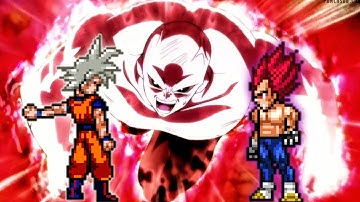 Goku DBS 3.5 OP & Vegeta DBS V2 OP(All Form)(New) VS Jiren OP(All Form) in Jump Force Mugen