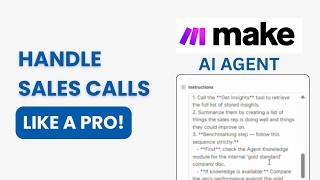 Free Sales Coaching | AI Sales Agent | Make.Com