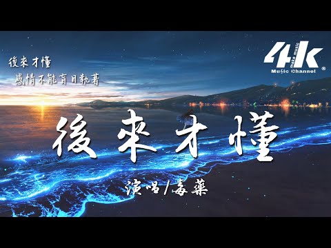 Watch 毒藥 - 後來才懂『以為深愛過 過往點滴你會捨不得，後來才懂 感情不能強求勒索。』【高音質|動態歌詞Lyrics】♫ on YouTube