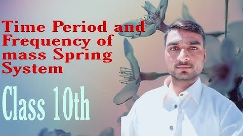 Time Period and Frequency of mass Spring System of Class 10th.
