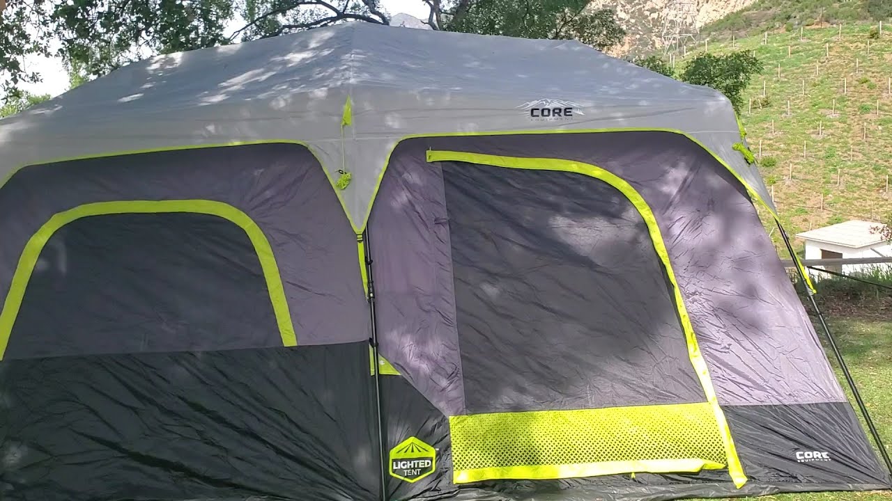 First Look: CORE 10-Person Lighted Instant Cabin Tent from Costco 