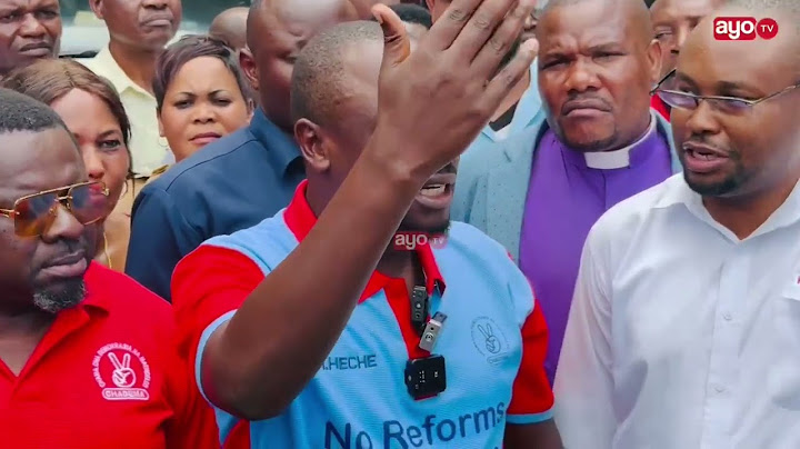 ALICHOKISEMA JOHN HECHE MAHAKAMANI KISUTU KESI YA TUNDU LISSU.