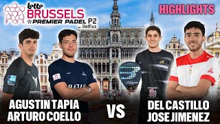 Premier Padel Bruselas: Tapia & Coello vs Del Castillo & Jimenez | Highlights P2