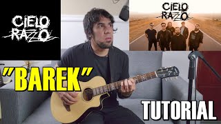 Como tocar "Barek" de CIELO RAZZO en Guitarra Tutorial Completo Acordes