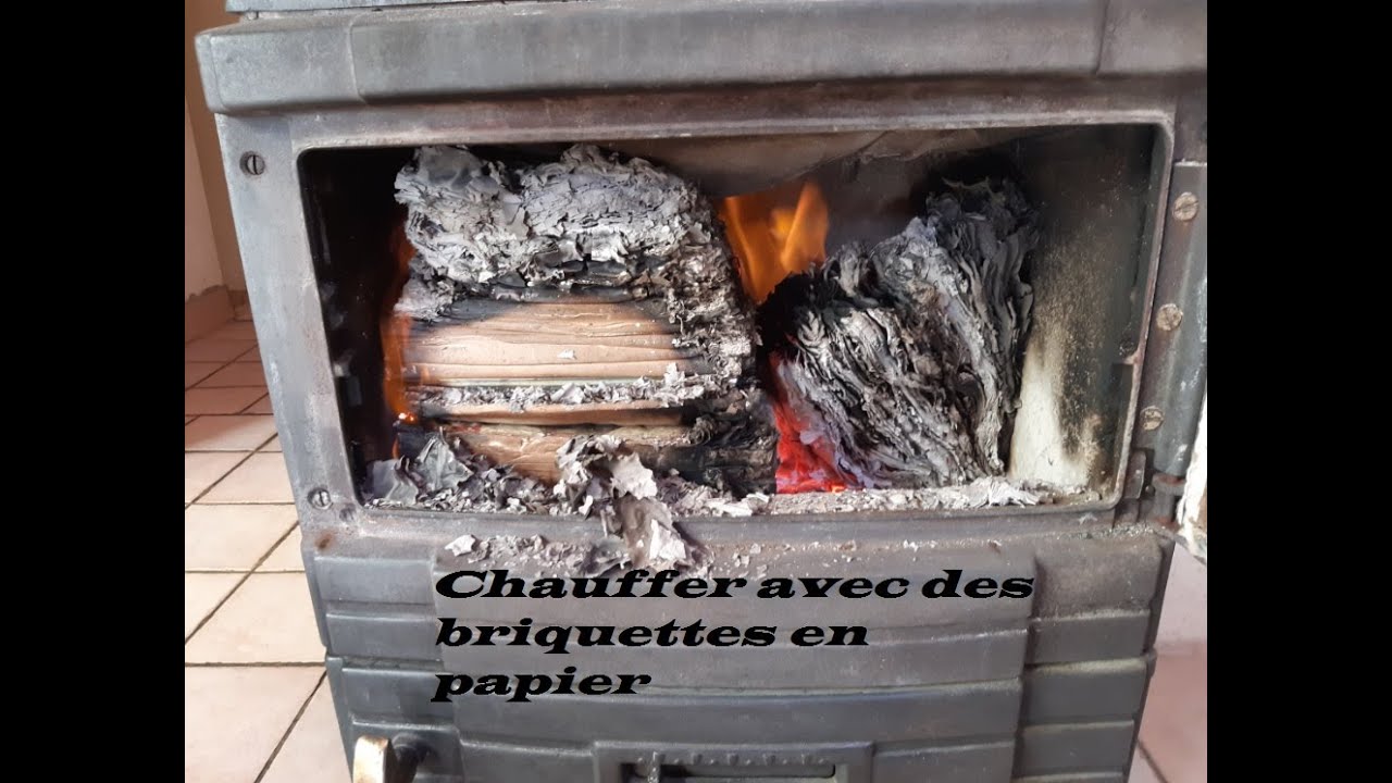 Chauffer avec des briquettes en papier une vrai bonne idée ? 