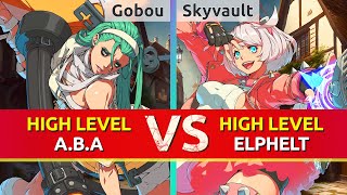 GGST ▰ Gobou (A.B.A) vs Skyvault (Elphelt). High Level Gameplay