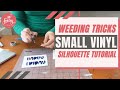 How to Weed Super Small Text Based Vinyl & HTV Designs