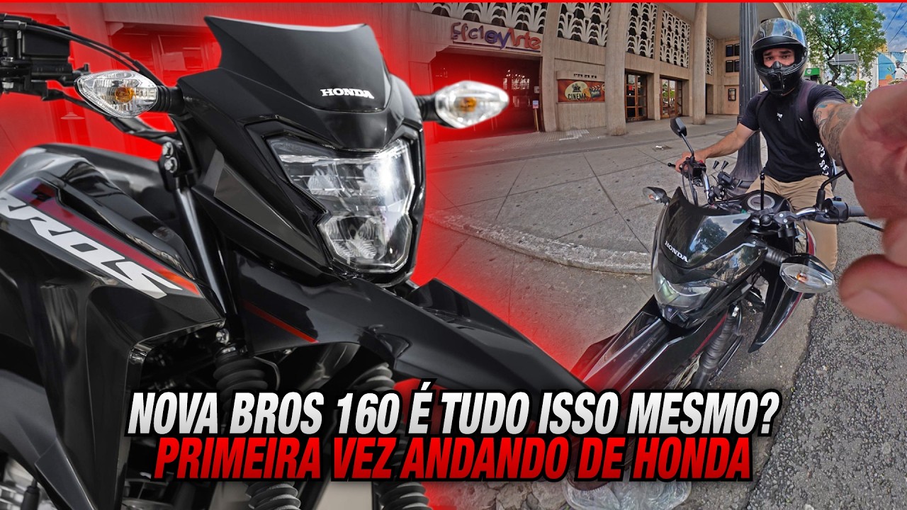 NOVA BROS 160 ME SURPREENDEU 😳 | Pilotando uma Honda pela primeira vez