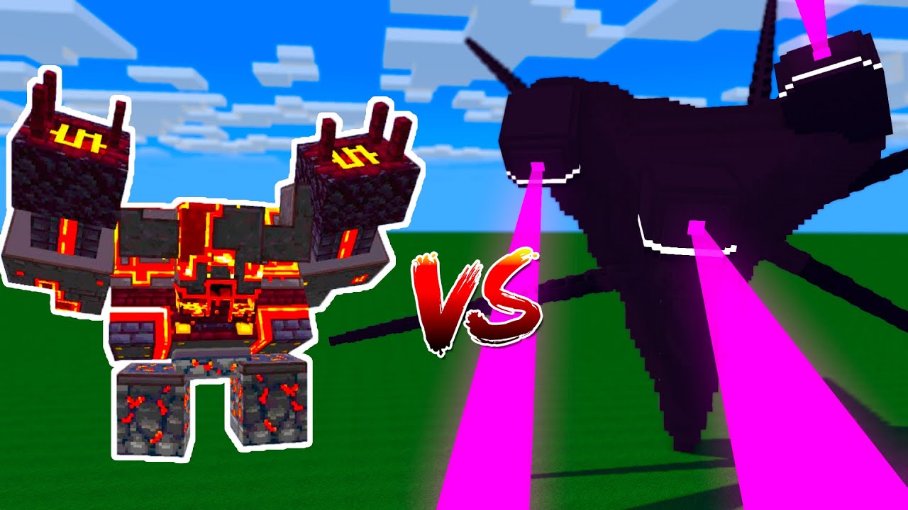 L Ender 's Cataclysm VS Wither Storm in Minecraft - YouTube