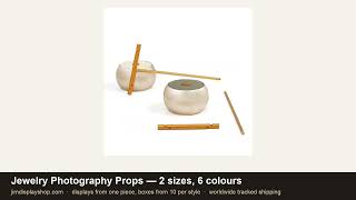 Accessoires de photographie de bijoux pour les boutiques — Mini présentoirs pour bagues et boucles d'oreilles video