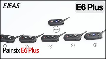 EJEAS E6 Plus | Pair six E6 Plus | motorcycle helmets bluetooth intercom