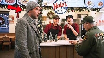 Undercover CEO Buys Cheap Sandwich, Freezes When Two Cashiers Whisper About The Veteran They Scammed