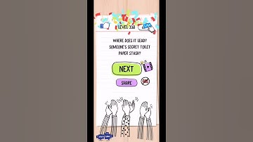 Brain Test level 338 There must be a hidden door solution or walkthrough