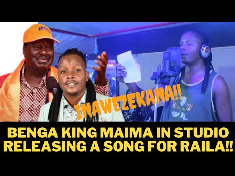 INAWEZEKANA MAIMA IN STUDIO RELEASING A SONG FOR RAILA ODINGA AND AZIMIO LA UMOJA KITHUNGO RAHA