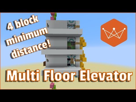 Minecraft Tutorial Multi Floor Elevator