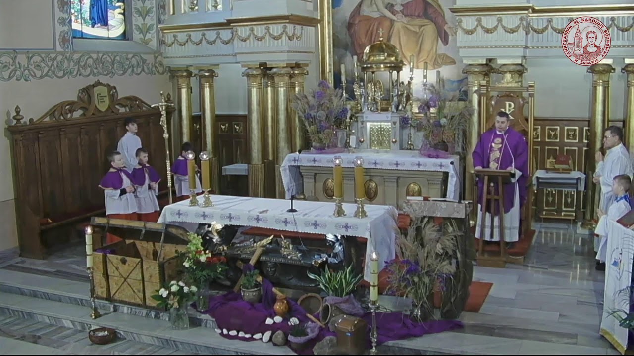 Msza św. na żywo - Sanktuarium bł. Karoliny w Zabawie