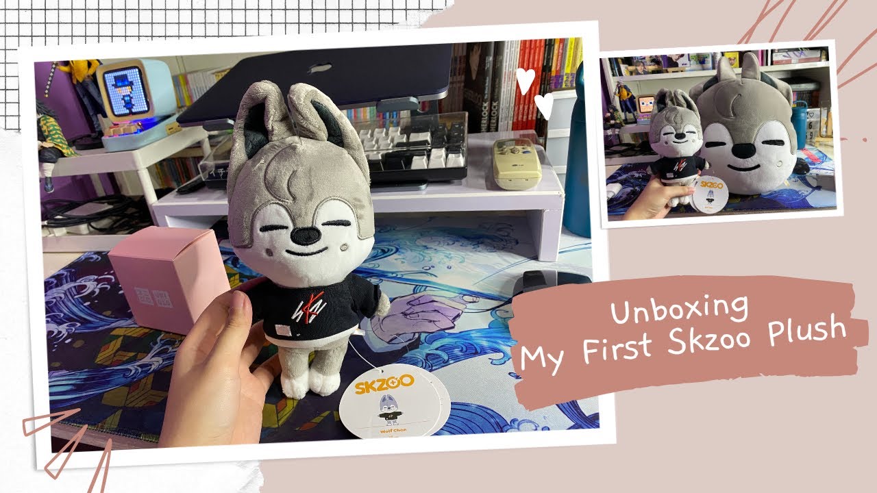 ウルフチャン Unboxing SKZOO Wolf Chan Plush 🐺💗 - YouTube