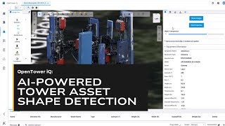 Revolutionize Telecom Tower Management with OpenTower iQ Shape Detection | AI-Powered Precision