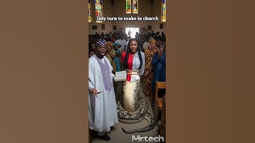 Lady turn to snake in Church #goviral #viralvideo #youtubeshorts #ai