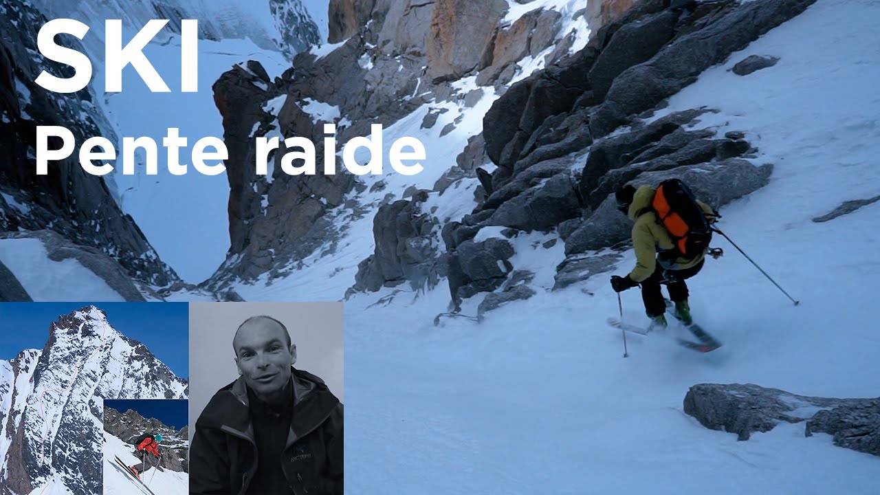 Virages Ski De Pente Raide Technique Remy Lecluse Chamonix Mont within Technique Ski En Pente Raide