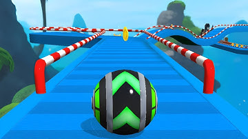 Sky Rolling Ball 3D Gameplay Speedrun Max All Levels 265