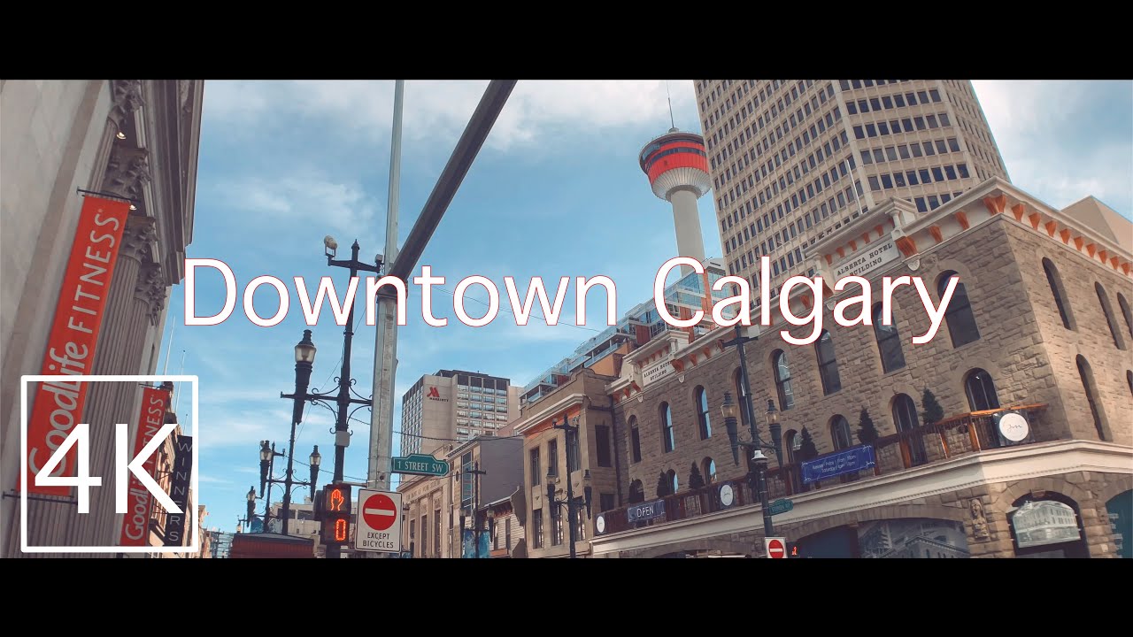[4K] Walking on Downtown, Calgary | 대신 걷는 캐나다 |캘거리 다운타운 걷기 - YouTube
