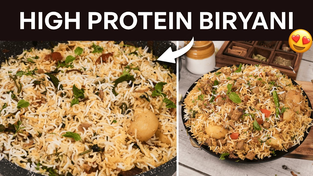 High-Protein Soya Chunk Biryani | Easy & Delicious - Perfect for Busy Days