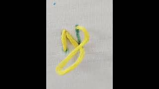#embroidery of alphabet N #easy hand embroidery #embroidery design