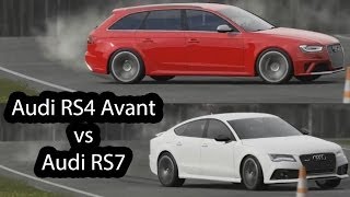 Audi RS4 Avant vs Audi RS7 Top Gear