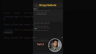 String methods part 2 #codeshuru #javascript #programming