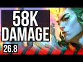 ZAAHEN vs IRELIA (TOP) | 58K damage, Good KDA: 18/3/15 | NA Master | 26.8