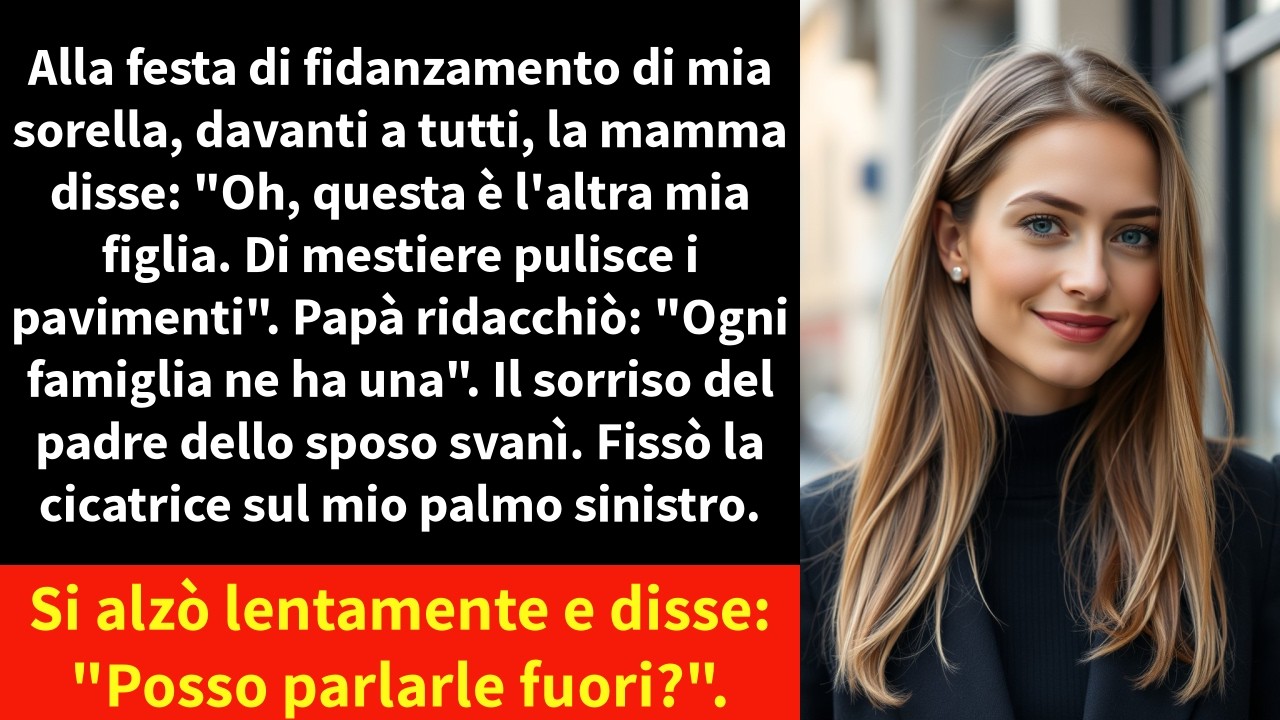 Mia madre mi ha presentata al padre del mio futuro cognato dicendo: «Lei pulisce i pavimenti per vivere», e mio padre ha riso nel suo whisky: «Ogni famiglia ne ha una». Ho stretto il bicchiere e...