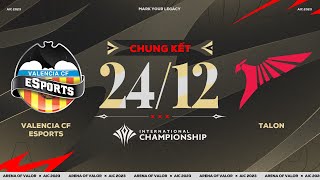 TALON vs VALENCIA CF ESPORTS: TÂN VƯƠNG TALON!!! - CHUNG KẾT TỔNG AIC 2023