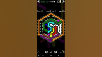 How To Solve Flow Free Hexes Courtyard Spin Level 70 11x11 Board Walk Through Solution Walkthrough