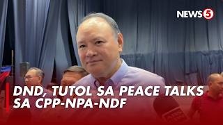 Defense Sec. Teodoro, tutol sa panawagang peace talks sa CPP-NPA-NDF